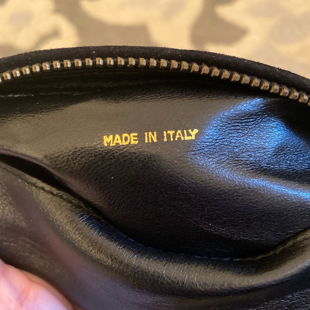 Vintage Authentic Chanel Black Suede Purse - Picture 6 of 16